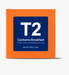 T2 Loose Leaf Canberra Breakfast 100g Gift Cube