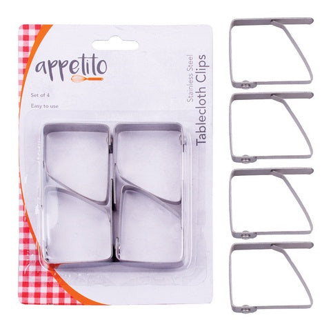 Appetito Tablecloth Clips Set of 4