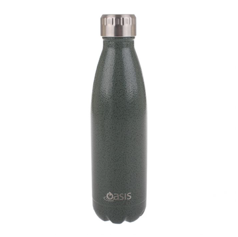 Oasis Stainless Steel Insulated Drink Bottle 500ml - Eucalyptus Hammertone *