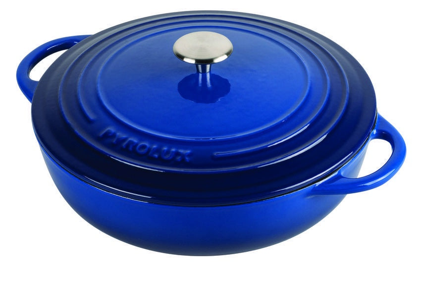 Pyrolux Pyrochef Cast Iron Chef Pan 28cm 4L Blue