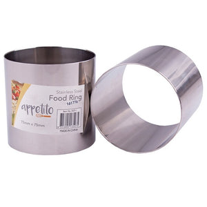 Appetito Stainless Steel Food Ring 75x75mm
