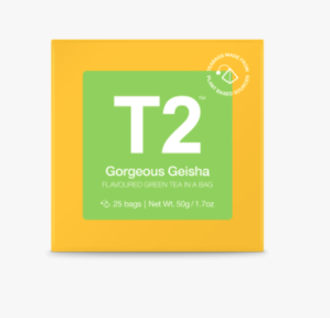 T2 Tea Bag Gorgeous Geisha 25pk Gift Cube