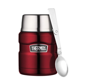 Thermos Stainless King Vacuum Insulated Food Jar 470ml - Red