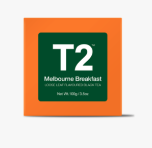 T2 Loose Leaf Melbourne Breakfast 100G Gift Cube