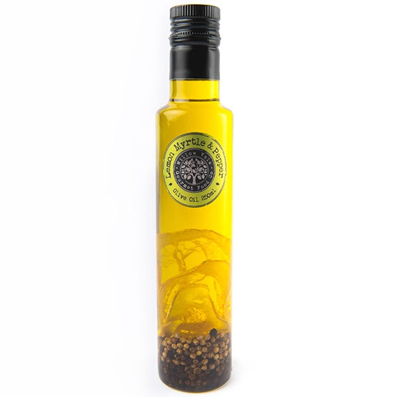 Willow Vale Gourmet Food Co Lemon Myrtle & Pepper Infused Olive Oil 250ml